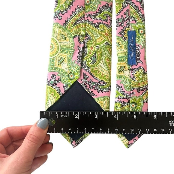 Royal Classic Men's Silk Paisley Necktie Multicolor Formal Wedding NEW - Picture 4 of 6
